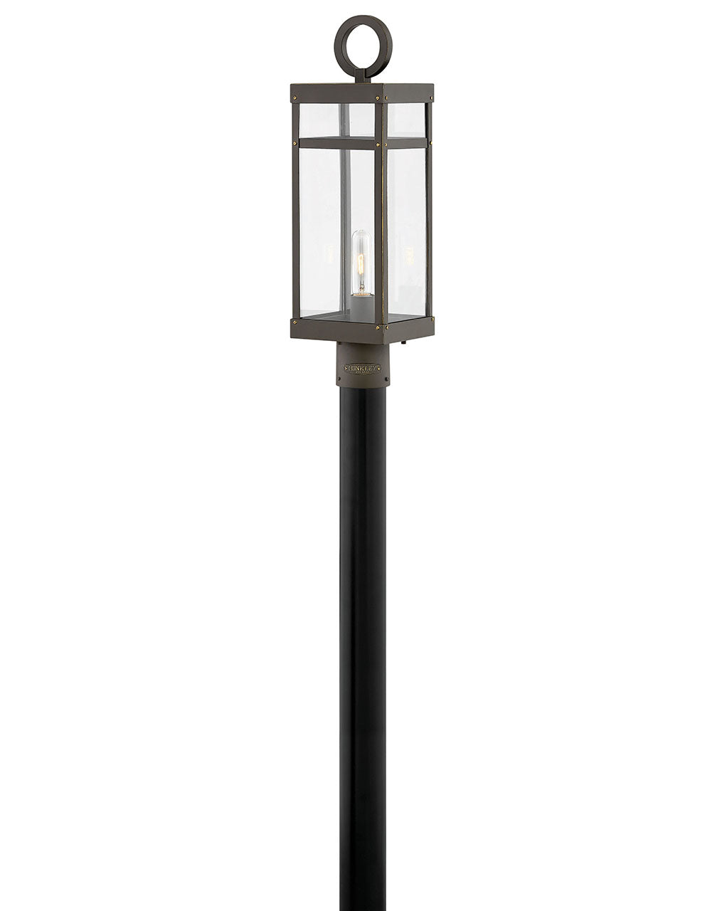 Outdoor Porter Medium Post Top or Pier Mount Lantern-Hinkley Lighting-HINKLEY-2801OZ-LV-Outdoor Post LanternsOil Rubbed Bronze / 12v LED-5-France and Son