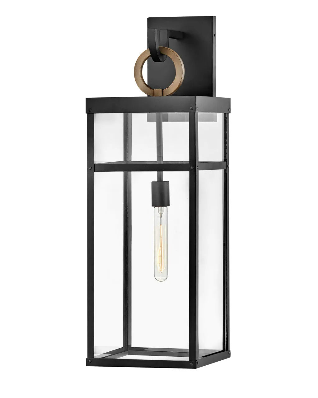 Outdoor Porter Extra Large Wall Mount Lantern-Hinkley Lighting-HINKLEY-2807BK-LL-Flush MountsBurnished Bronze accents-NON LED-3-France and Son