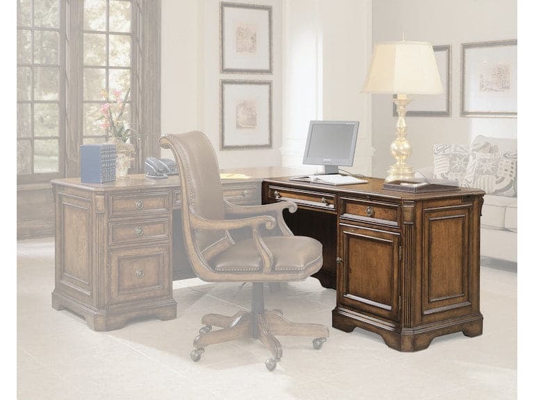 Brookhaven Executive-Hooker-HOOKER-281-10-473-DesksRight Pedestal Return-4-France and Son