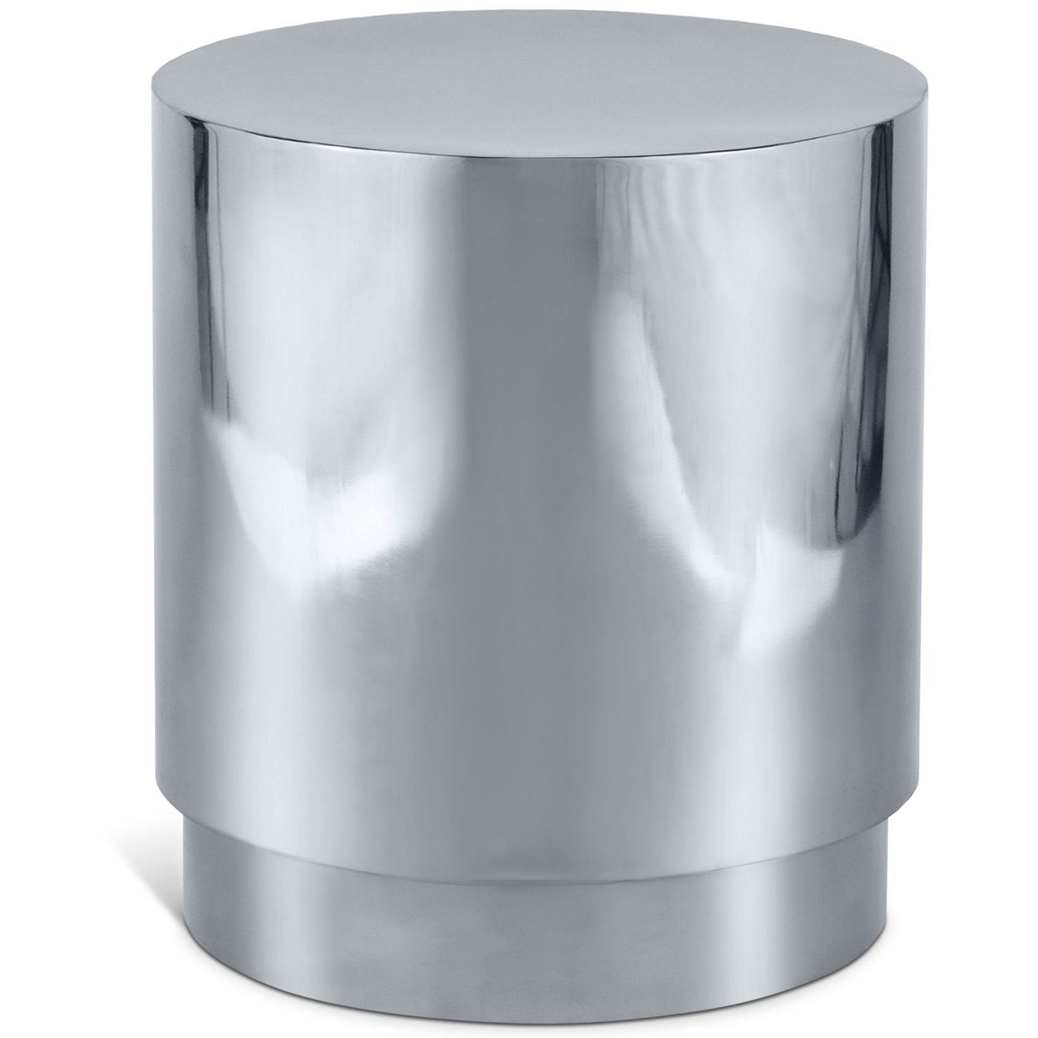 Jazzy Stainless Steel End / Side Table — Silver