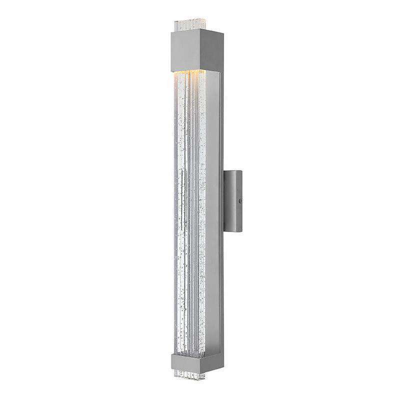 Outdoor Glacier - Large Wall Mount Lantern-Hinkley Lighting-HINKLEY-2835TT-Outdoor Post LanternsTitanium-2-France and Son