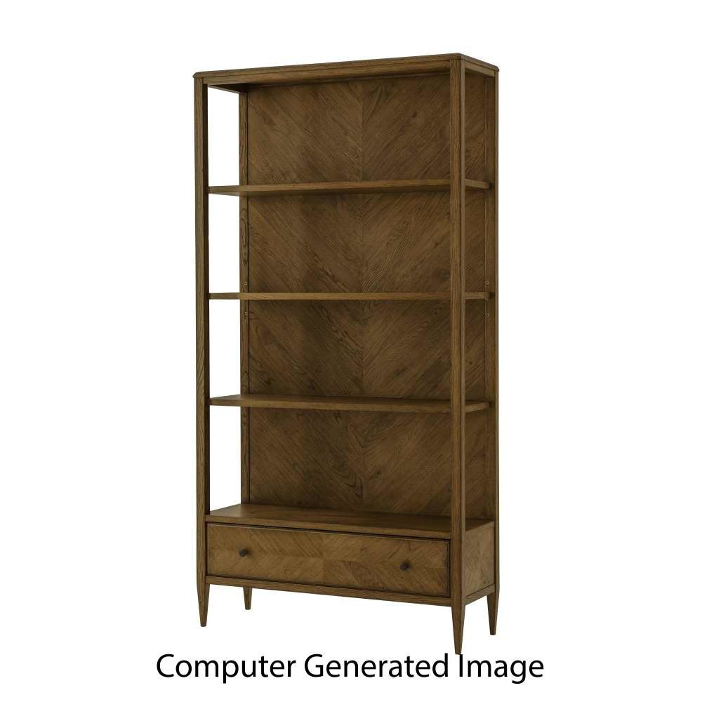 Nova Open Bookcase-Theodore Alexander-THEO-TAS63010.C254-Bookcases & CabinetsDark Brown-2-France and Son