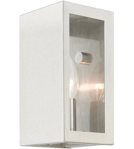 Winfield 1 Light 9 inch-Livex Lighting-LIVEX-29121-91-Outdoor Wall SconcesBrushed Nickel-8-France and Son