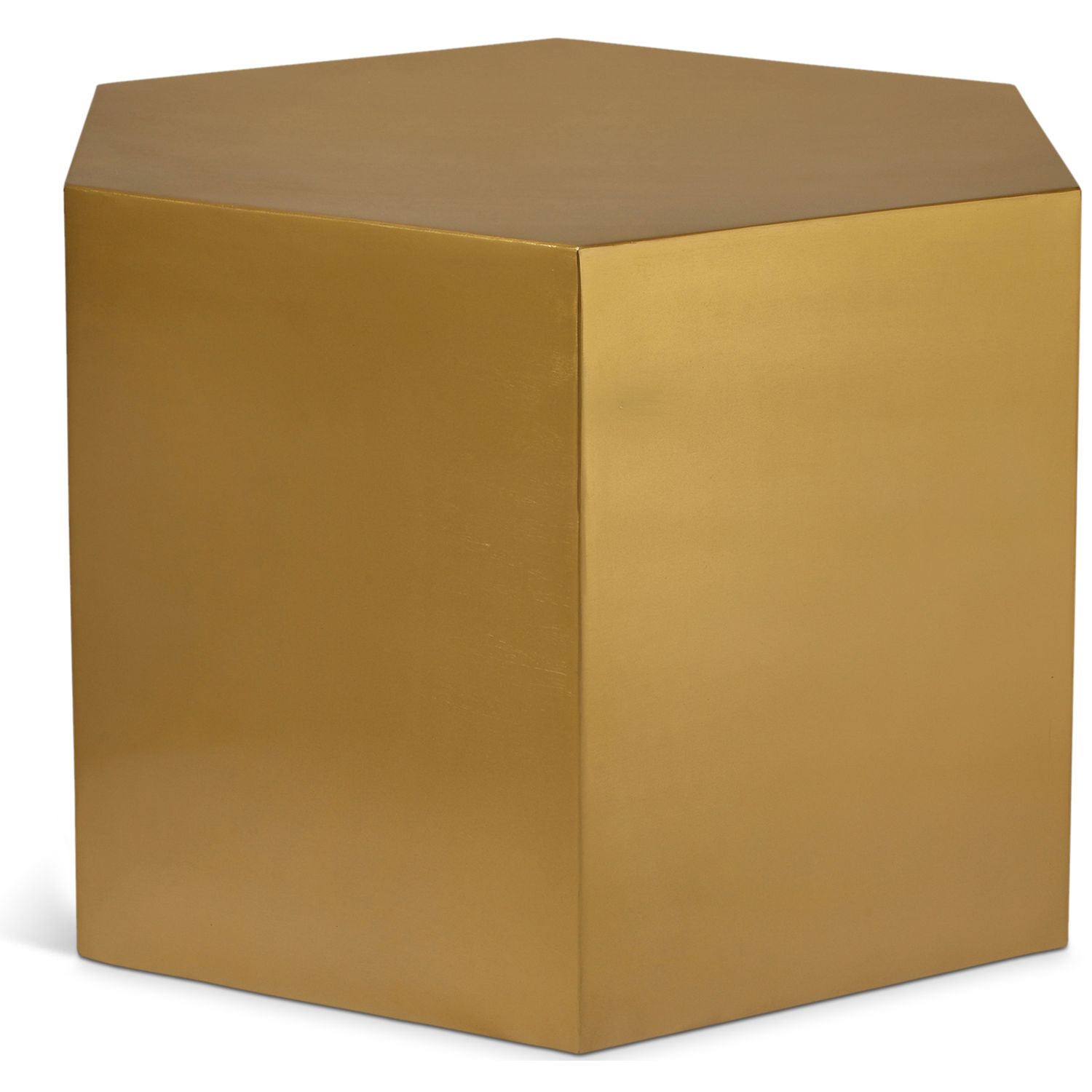 Hexagon Iron Coffee Table — Gold