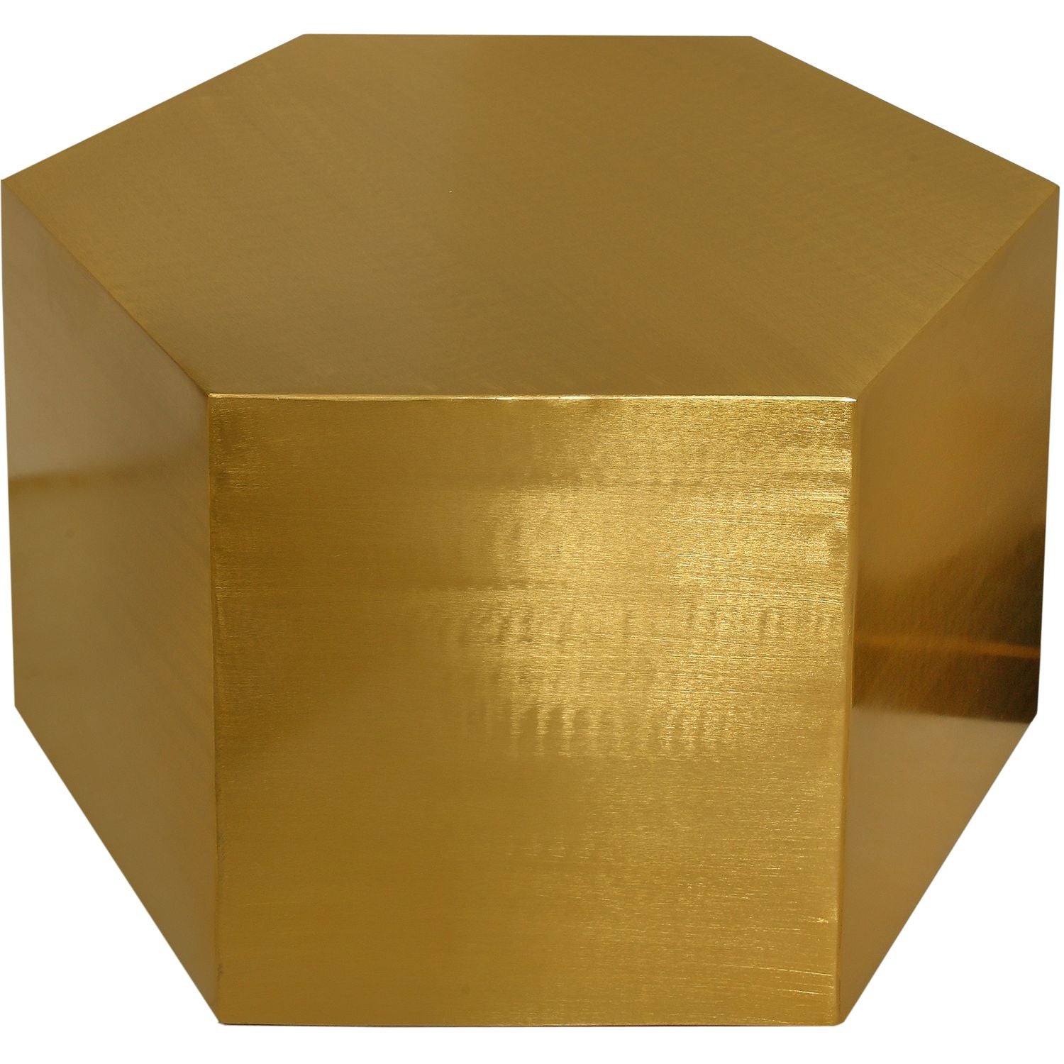 Hexagon Iron Coffee Table — Gold