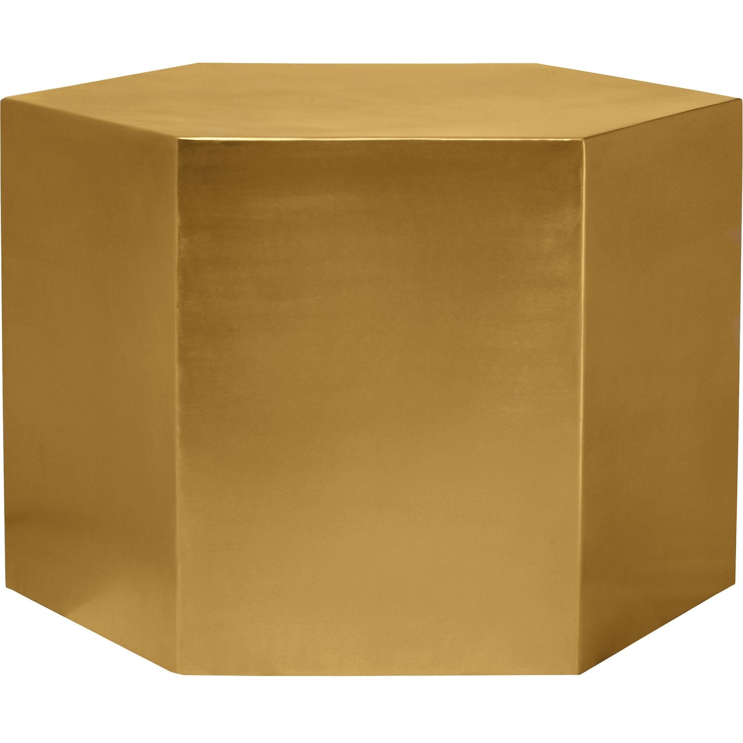 Hexagon Iron Coffee Table — Gold