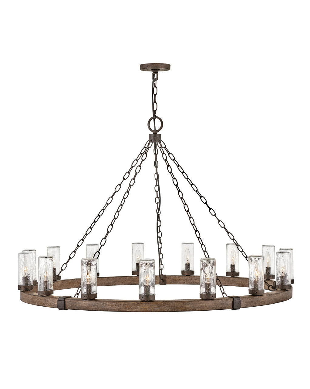 Sawyer Extra Large Single Tier-Hinkley Lighting-HINKLEY-29209SQ-LL-ChandeliersBrown-LED-2-France and Son