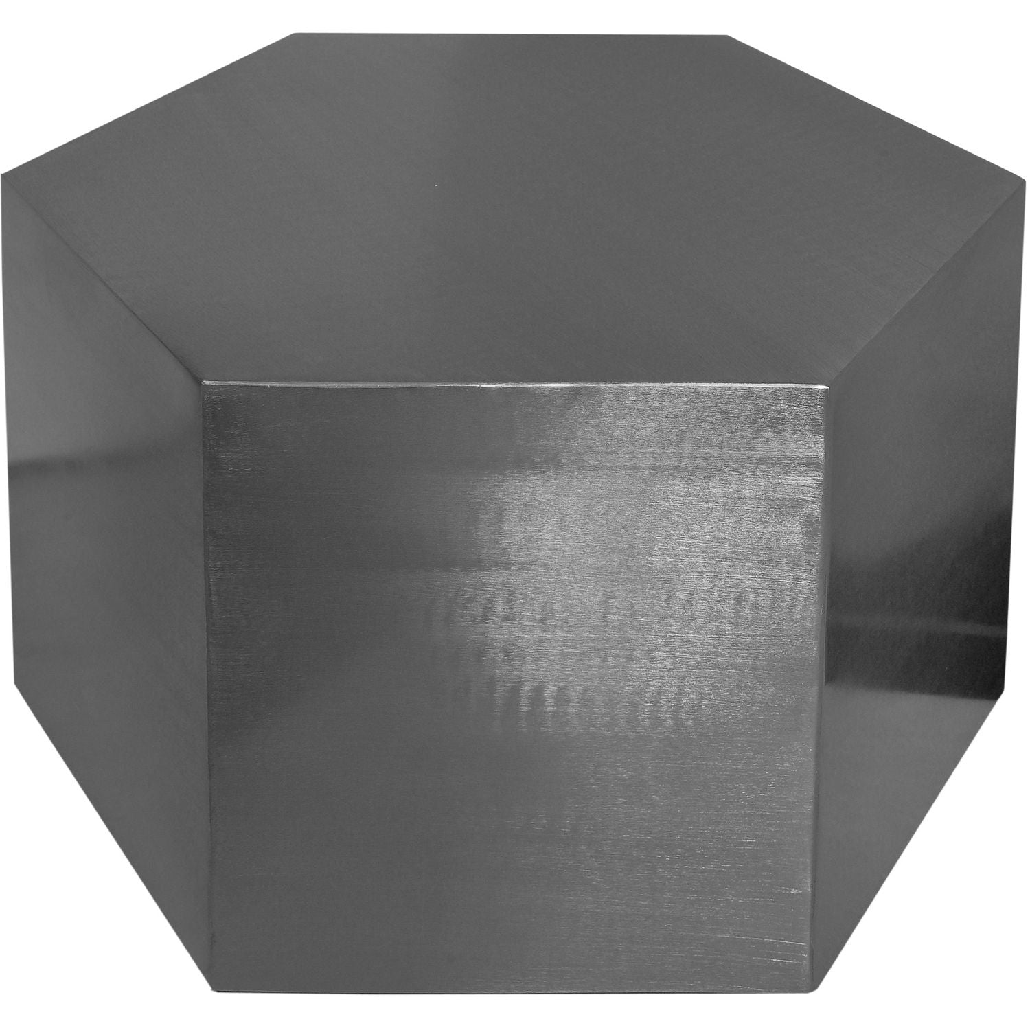 Hexagon Iron Coffee Table — Chrome