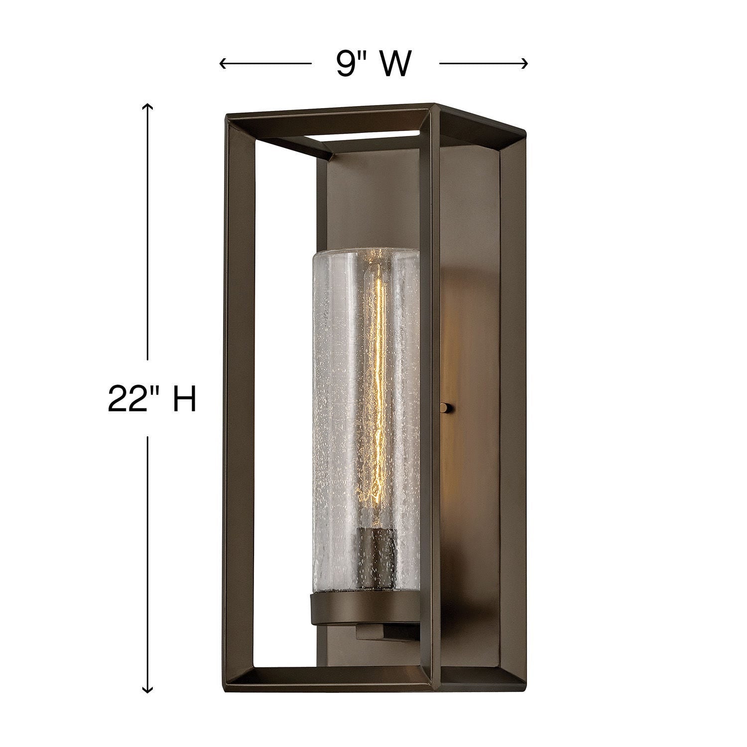 Outdoor Rhodes - Large Wall Mount Lantern-Hinkley Lighting-HINKLEY-29309BGR-LL-Wall LightingBrushed Graphite-LED-5-France and Son