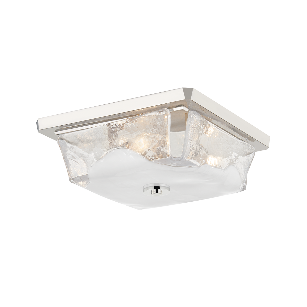 Hines 3 Light Flush Mount-Hudson Valley-HVL-4710-PN-Flush MountsPolished Nickel-2-France and Son