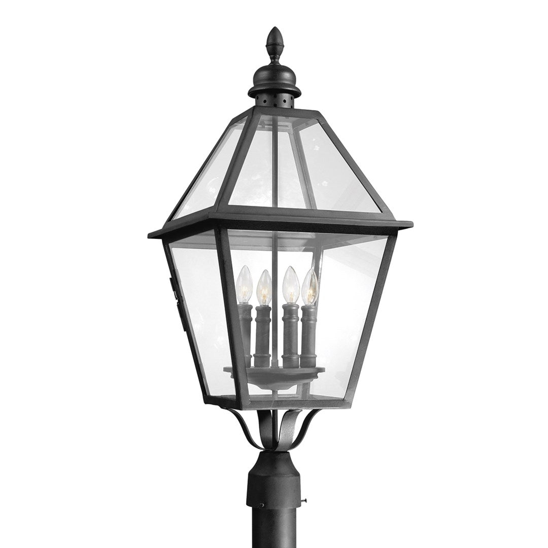 Townsend 4Lt Post Lantern-Troy Lighting-TROY-P9626-TBK-Outdoor Post Lanterns-1-France and Son