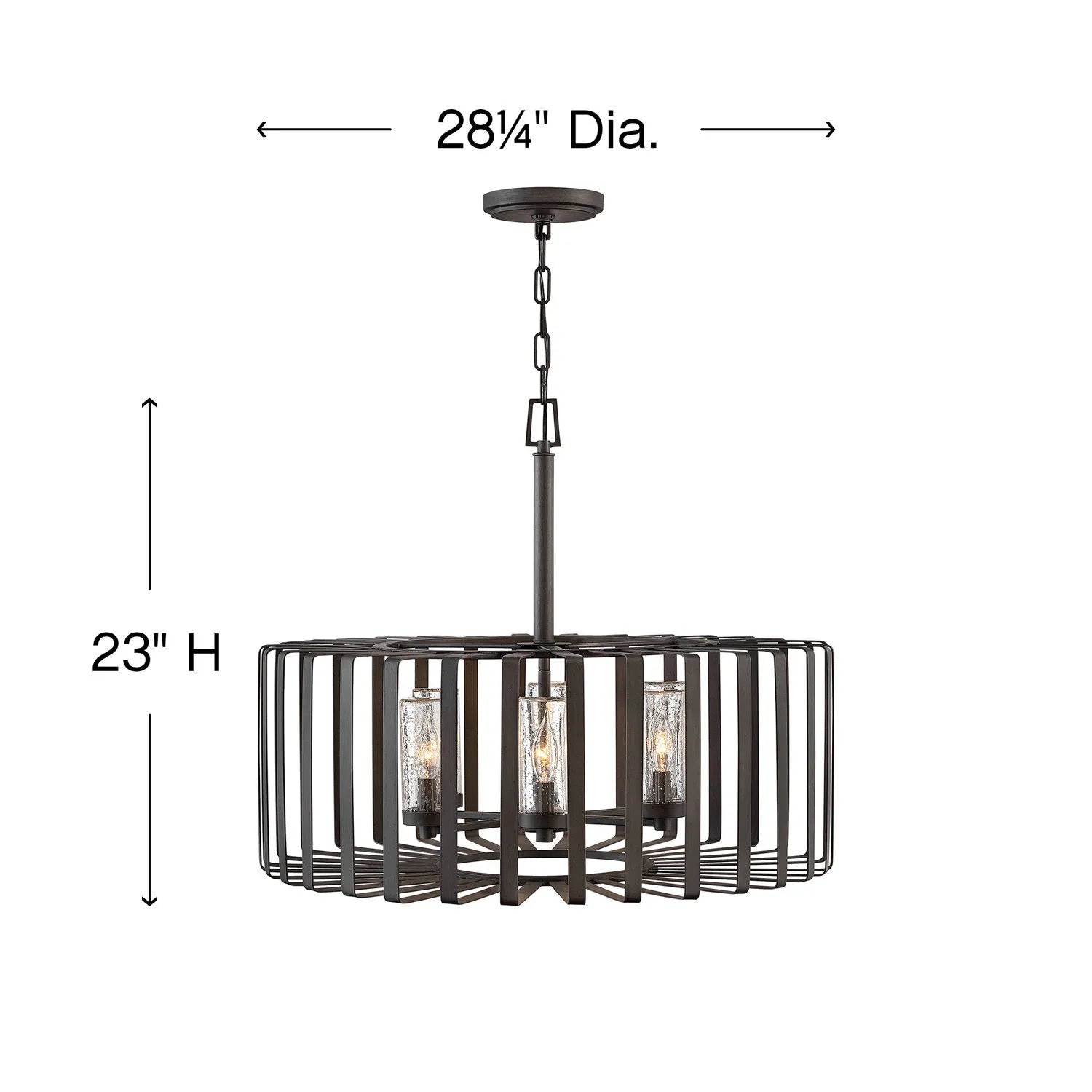 Reid Large Single Tier-Hinkley Lighting-HINKLEY-29505BGR-LV-Chandeliers12V include Bulb-5-France and Son