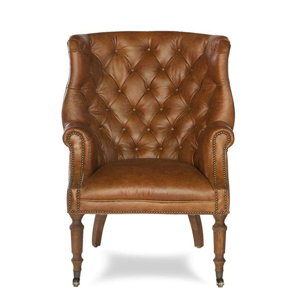 Welsh Leather Chair-SARREID-SARREID-29521-Lounge Chairs-2-France and Son