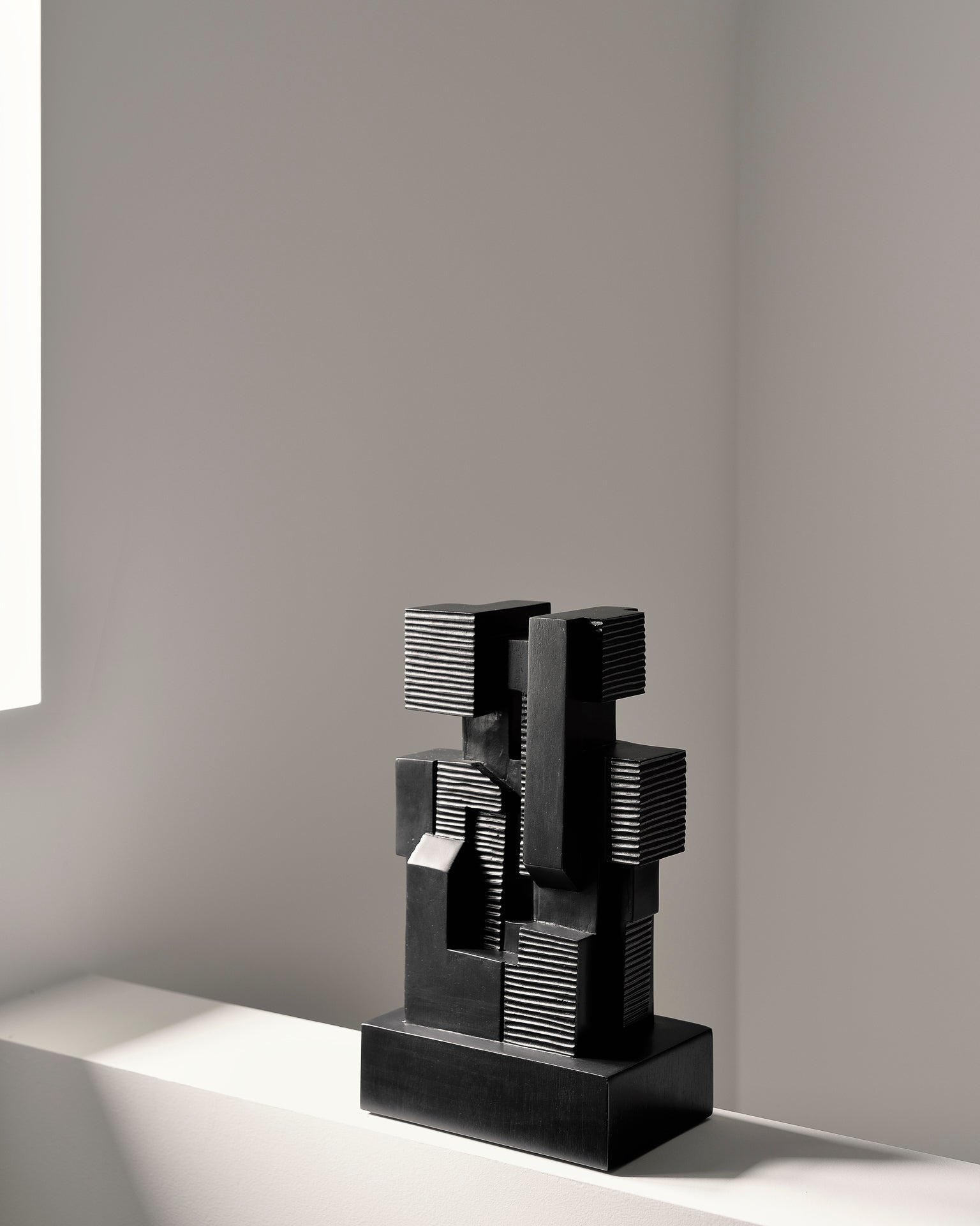 Block Sculpture - Black