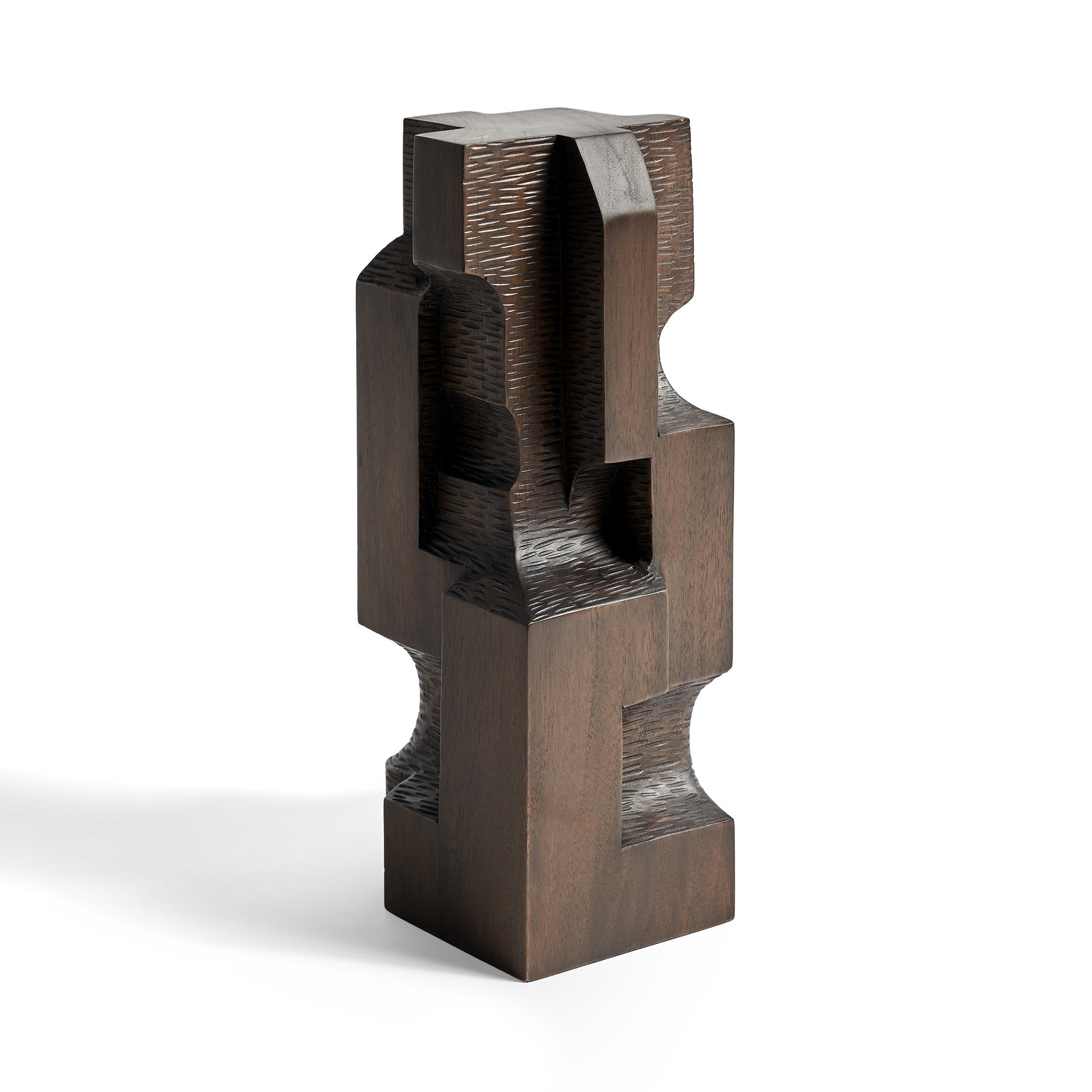 Block Organic Sculpture - Brown