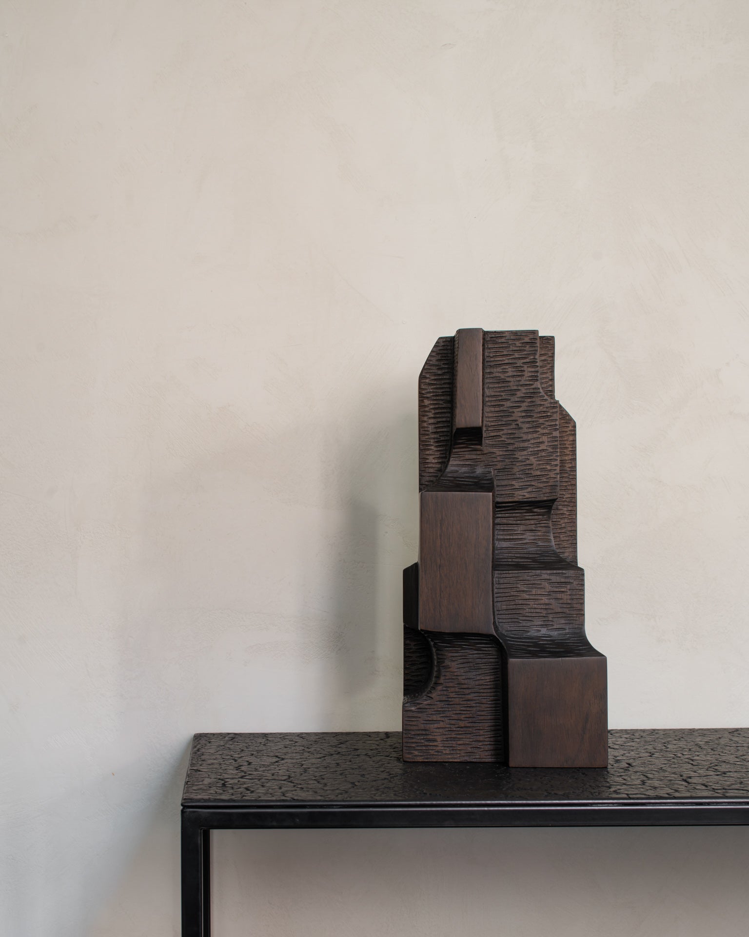 Block Organic Sculpture - Brown