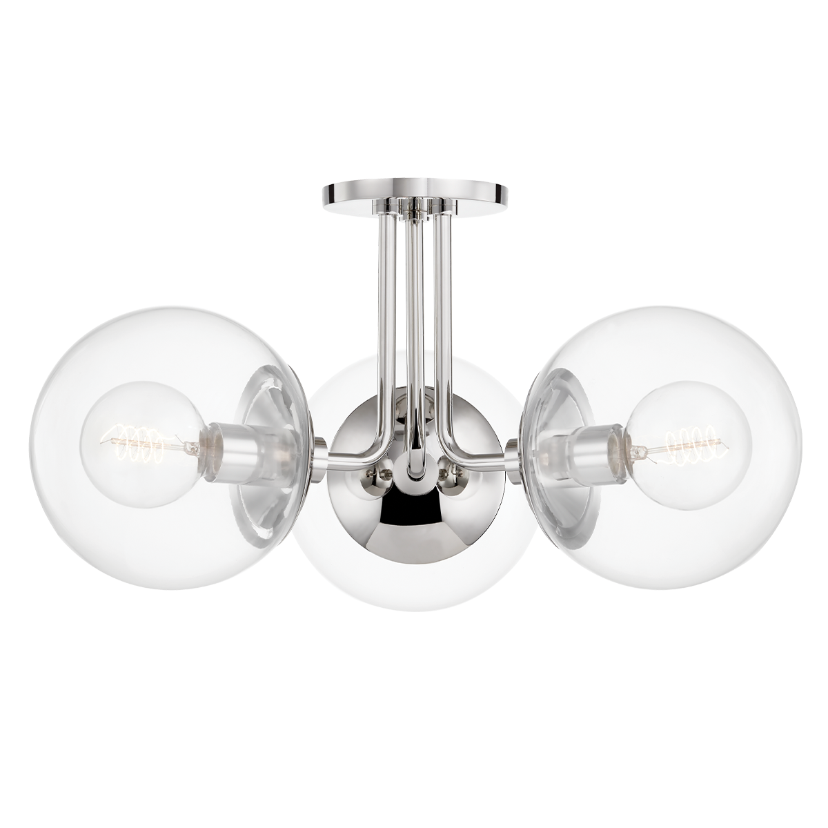 Meadow 3 Light Semi Flush-Mitzi-HVL-H503603-PN-Flush MountsPolished Nickel-3-France and Son