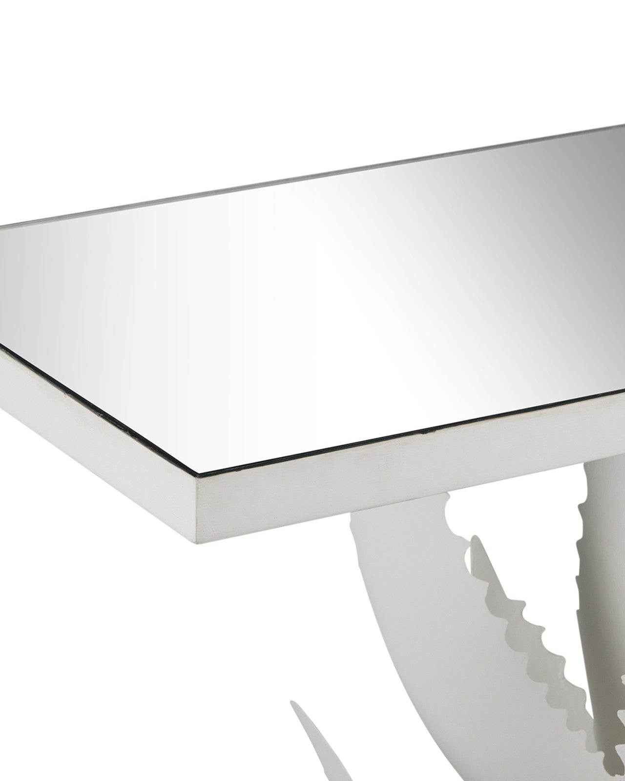 Agave White Console Table