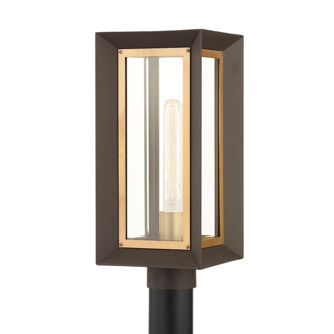 Lowry Post Lantern-Troy Lighting-TROY-P4055-TBZ/PBR-Outdoor Post Lanterns-1-France and Son