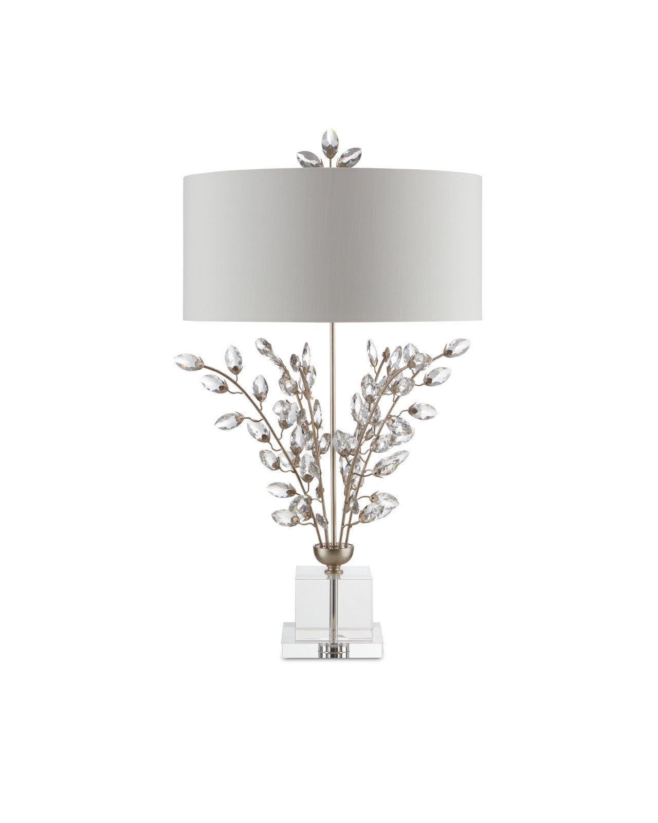 Forget-Me-Not Silver Table Lamp