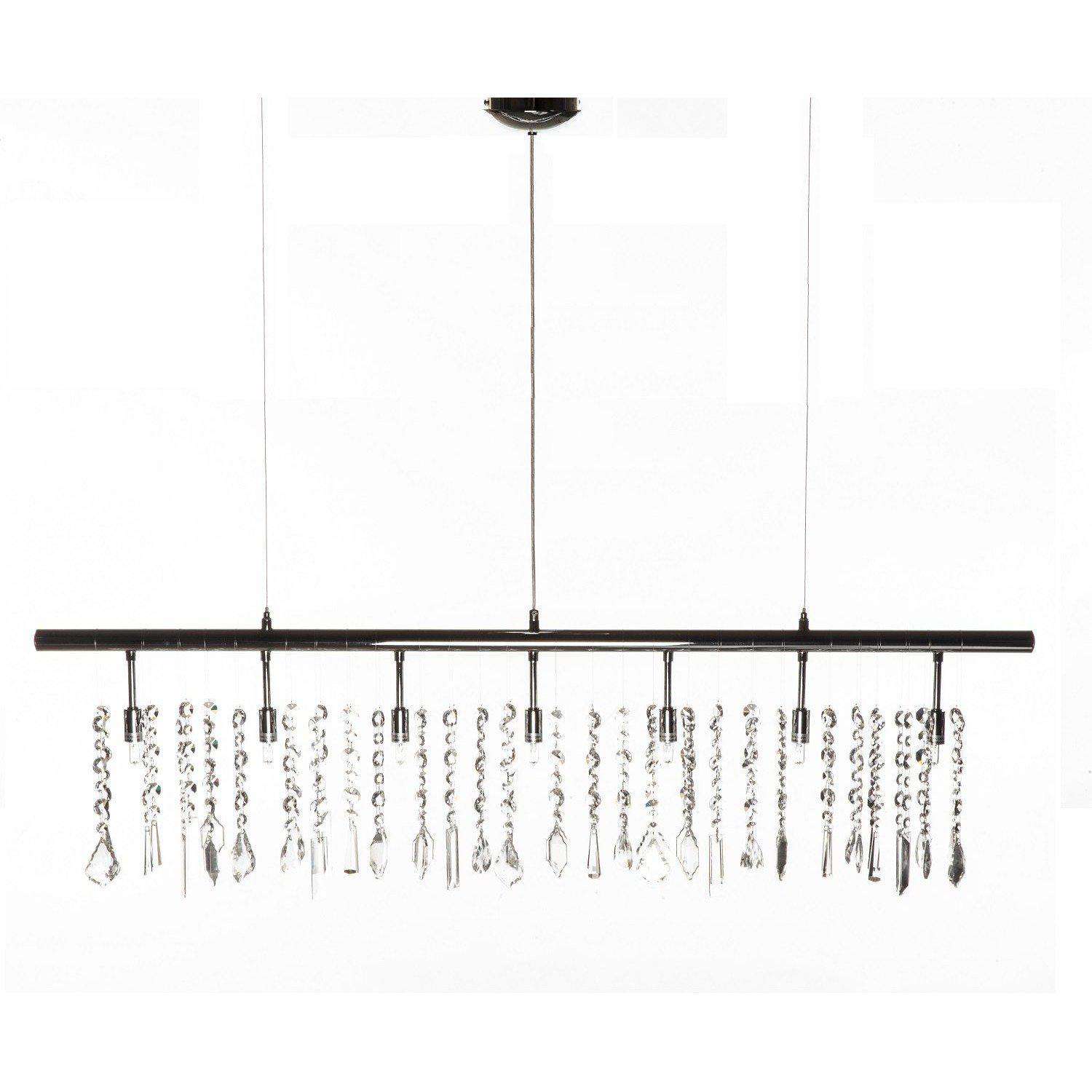 The Glamorous Linear Crystal Suspension Light-France & Son-LS30181-Chandeliers-1-France and Son