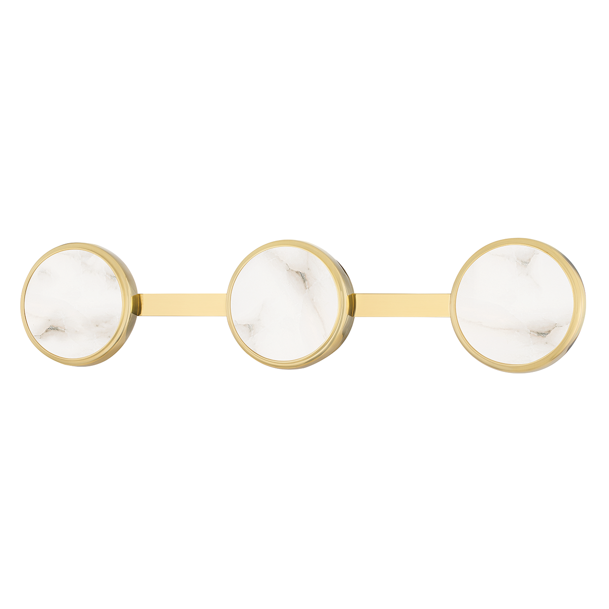 Meander 3 Light Bath Bracket-Hudson Valley-HVL-6325-AGB-Bathroom LightingAged Brass-1-France and Son