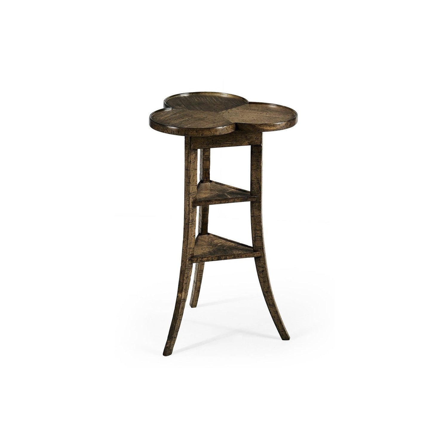 Trefoil Side Table-Jonathan Charles-JCHARLES-491037-DTM-Side TablesMedium Driftwood-9-France and Son