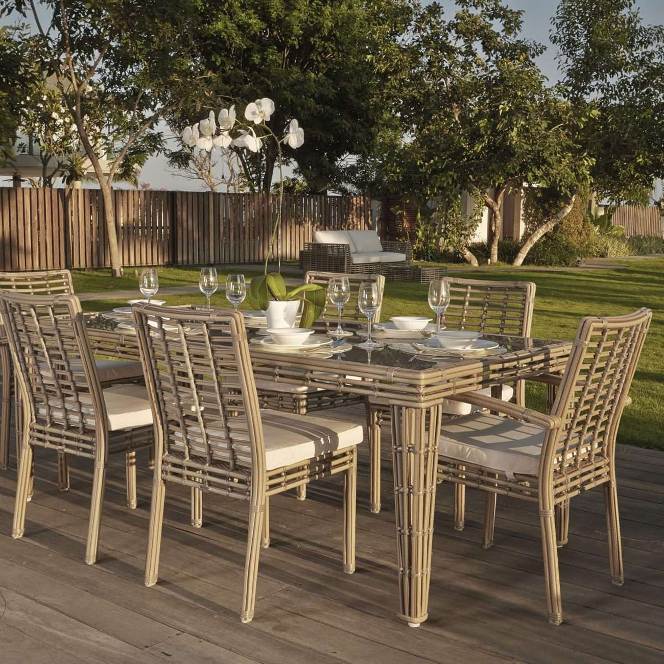 Topaz Rectangular Dining Table by Skyline-Skyline Design-SKYLINE-22470-Set-Outdoor Dining Tables-3-France and Son