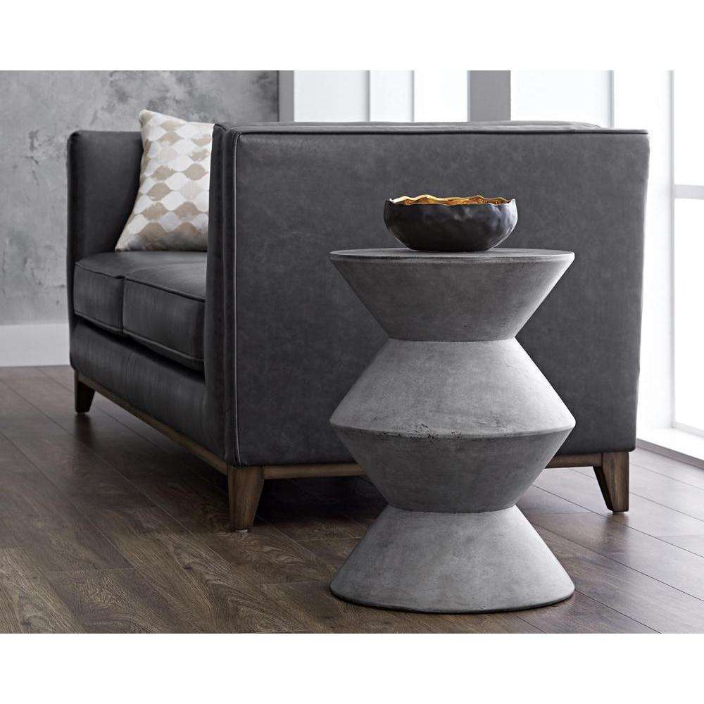 Union End Table - Anthracite Grey-Sunpan-SUNPAN-48018-Side Tables-3-France and Son