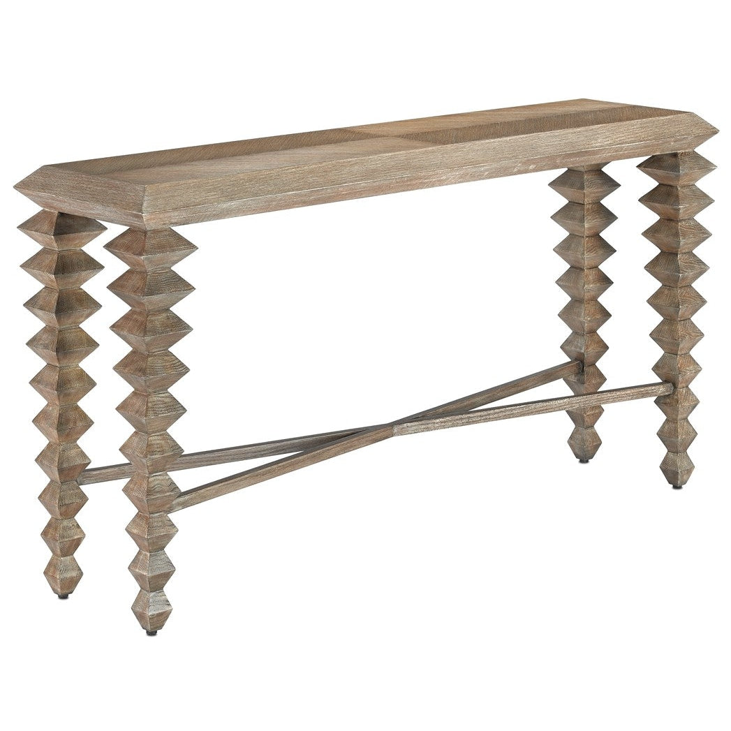 Saranya Light Pepper Console Table-Currey-CURY-3000-0161-Console Tables-1-France and Son