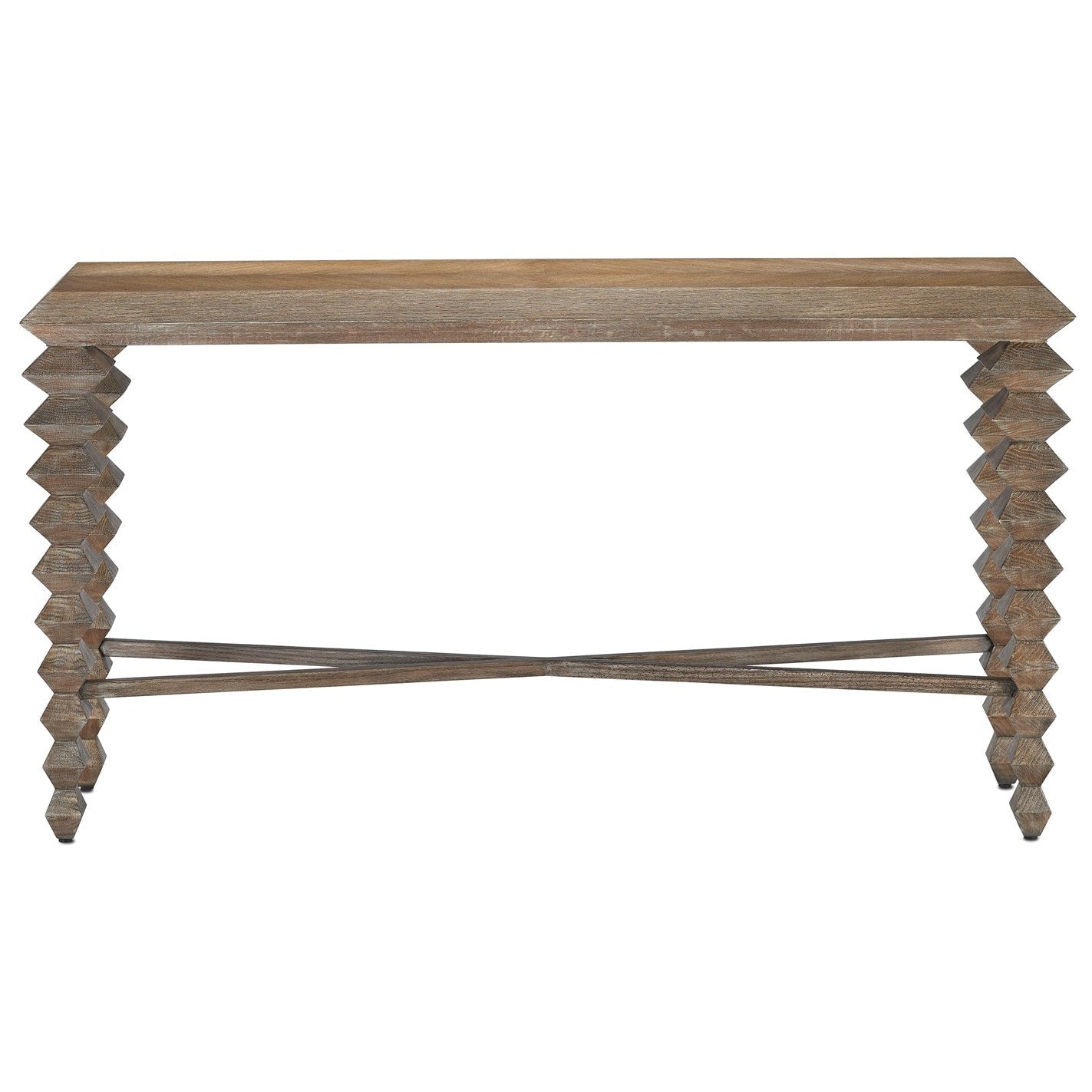 Saranya Light Pepper Console Table-Currey-CURY-3000-0161-Console Tables-3-France and Son