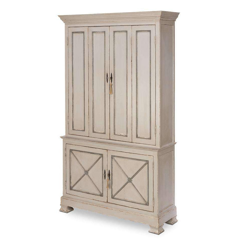 Painted Directoire Style Cabinet-SARREID-SARREID-30122-Bookcases & Cabinets-3-France and Son