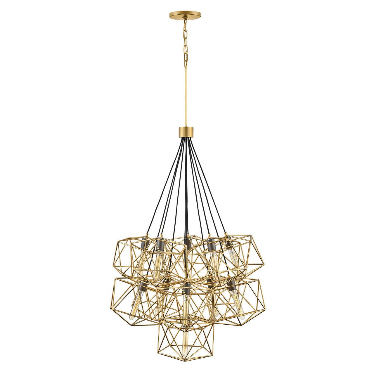 Astrid Eleven Light Multi Tier-Hinkley Lighting-HINKLEY-3029DG-ChandeliersDeluxe Gold-1-France and Son