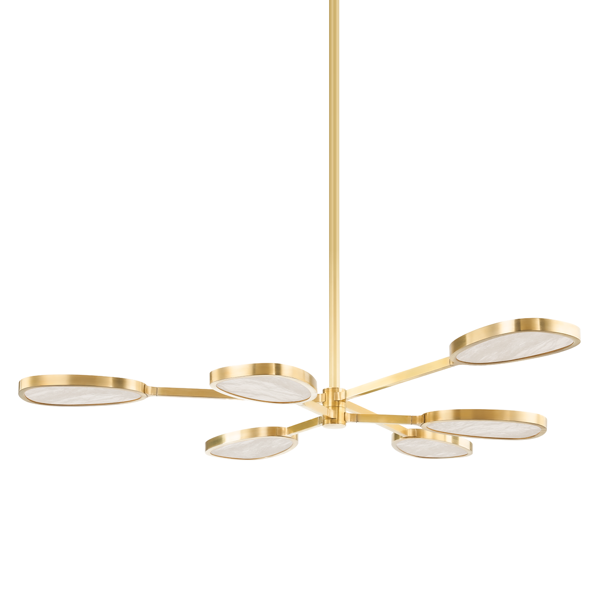 Patras 6 Light Chandelier-Corbett Lighting-CORBETT-338-06-VB-ChandeliersVintage Brass-2-France and Son