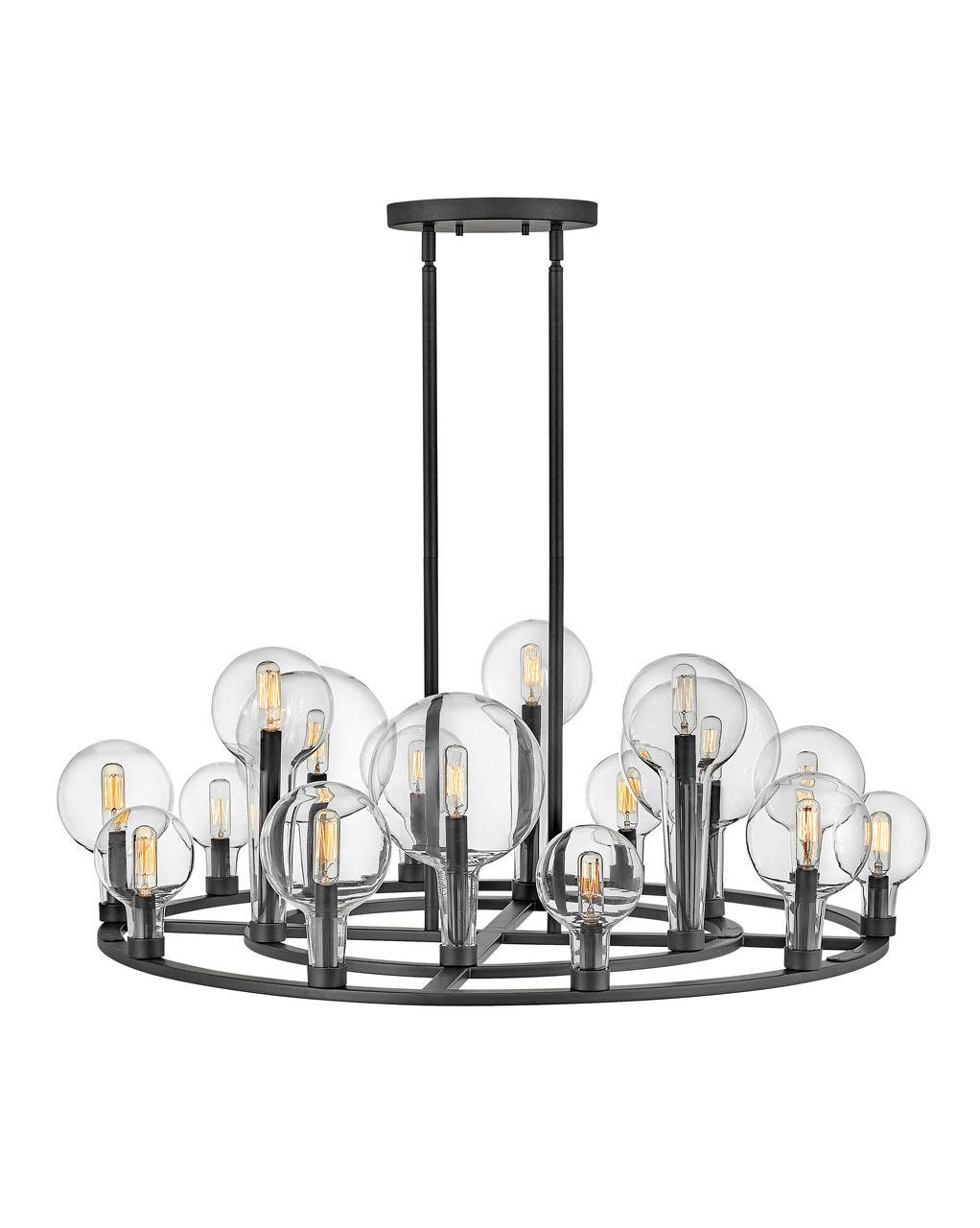 Alchemy Large Single Tier-Hinkley Lighting-HINKLEY-30529BK-ChandeliersBlack-2-France and Son