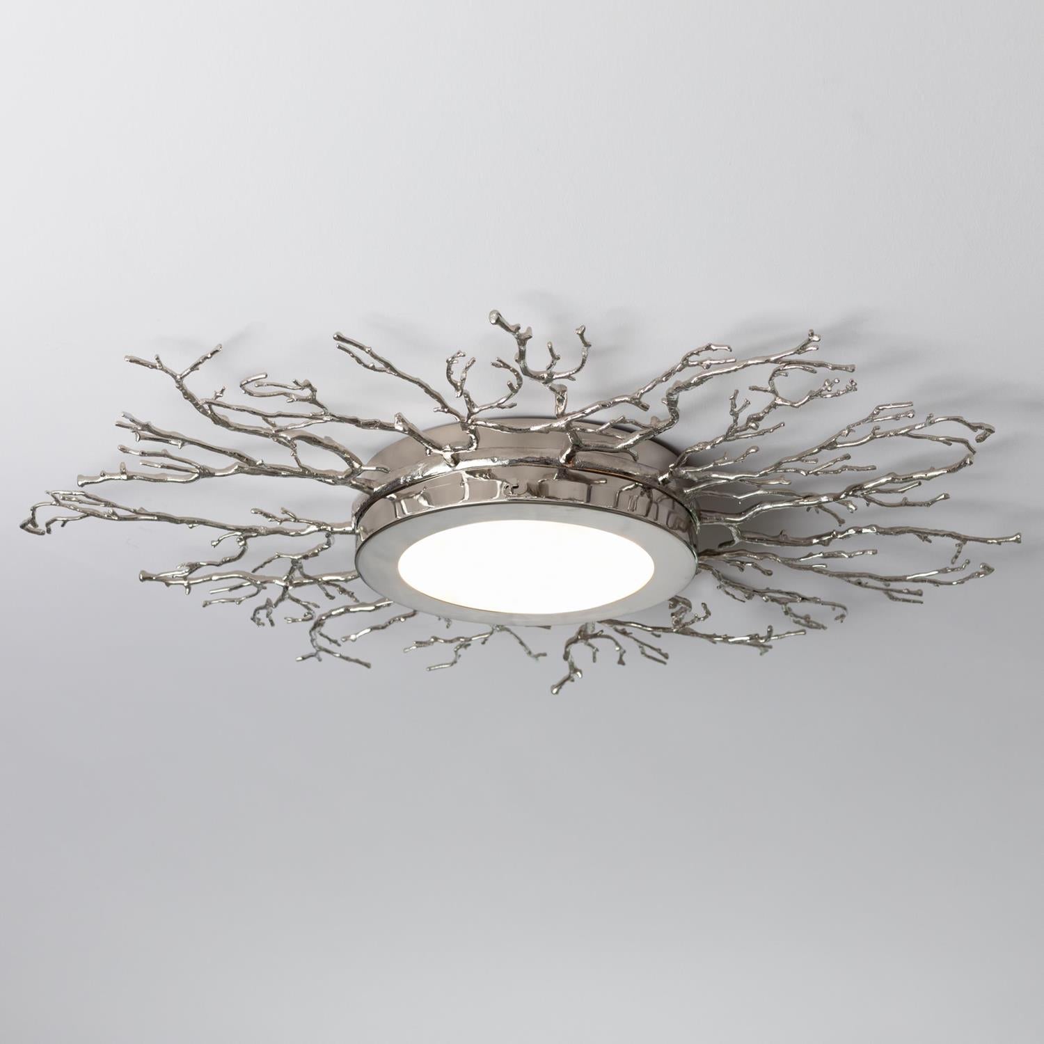 Twig Ceiling Fixture-Global Views-GVSA-9.93222-Flush MountsNickel-1-France and Son