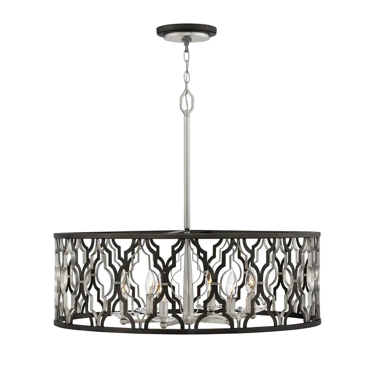 Portico Large Open Frame Drum-Hinkley Lighting-HINKLEY-3066GG-Chandeliers-1-France and Son