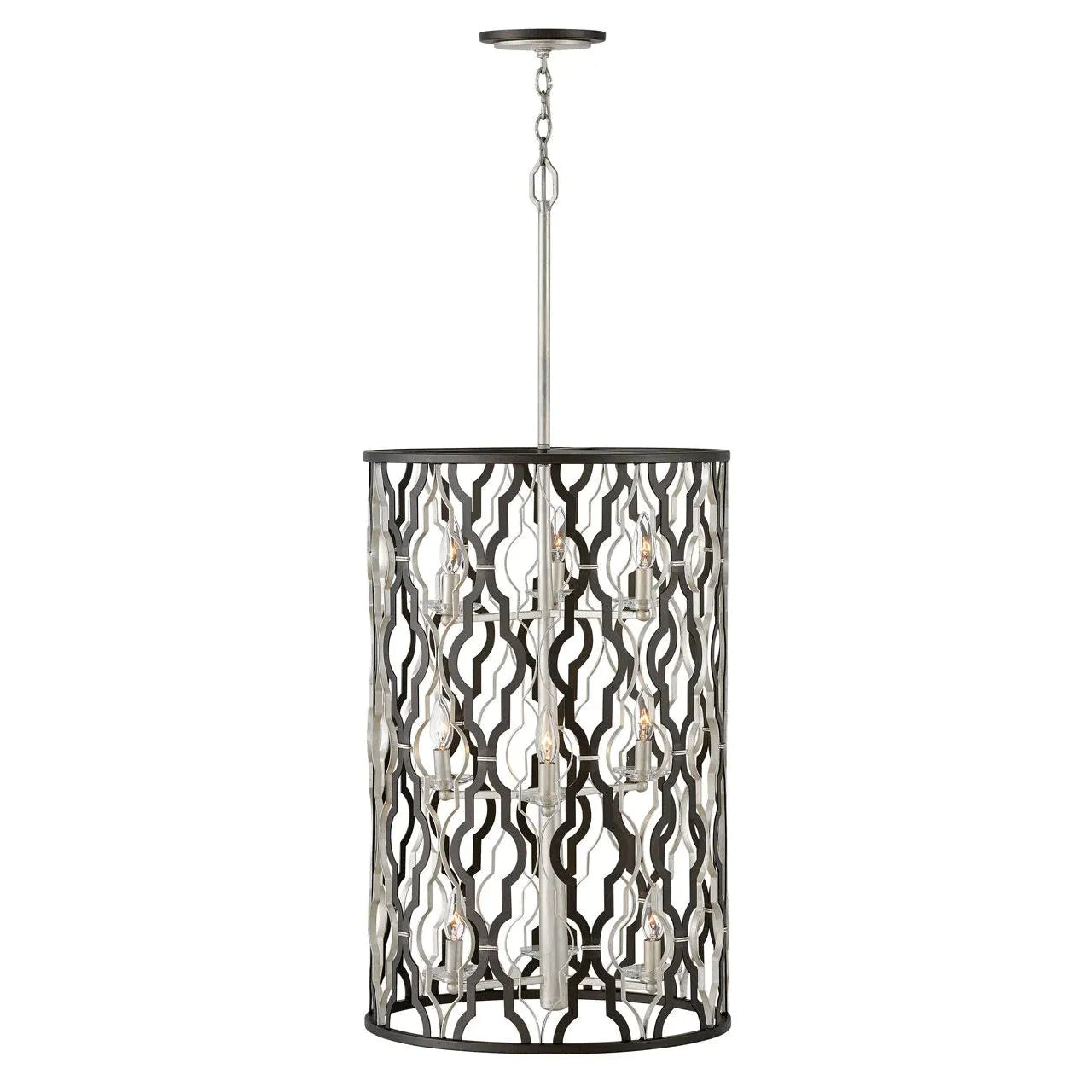 Chandelier Portico - Extra-Large Open Frame Drum-Hinkley Lighting-HINKLEY-3069GG-Chandeliers-1-France and Son