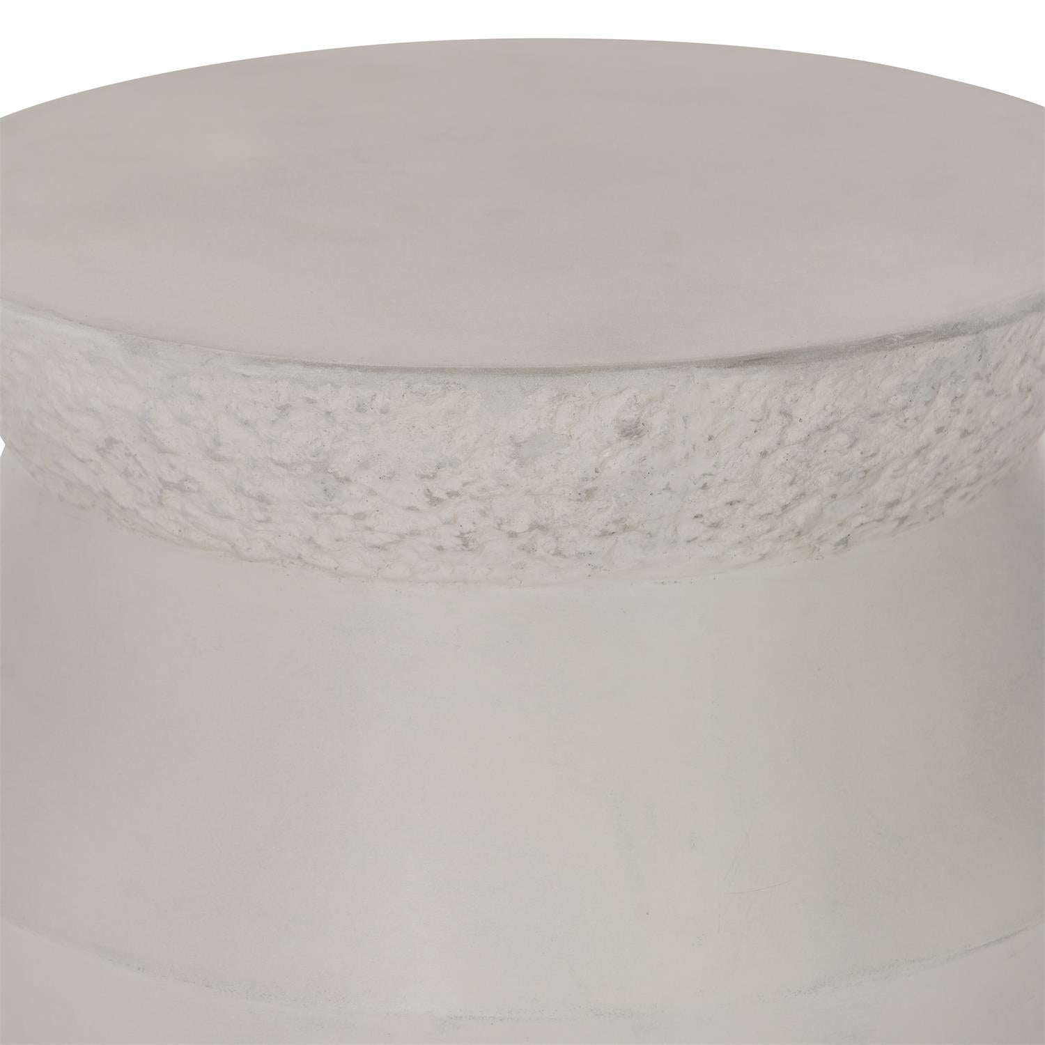 Nidra Accent Table-Bernhardt-BHDT-309126-Side TablesSand Grey finish / rough texture on sides of top section-3-France and Son