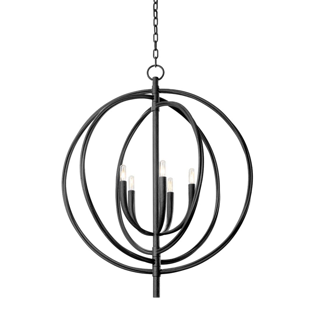 Fillea Chandelier-Troy Lighting-TROY-F8830-BI-ChandeliersBlack Iron-5 Light-3-France and Son