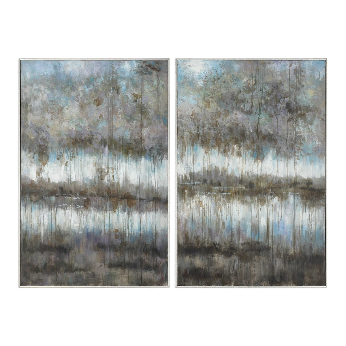 Gray Reflections Landscape Art S/2-Uttermost-UTTM-31411-Wall Art-1-France and Son