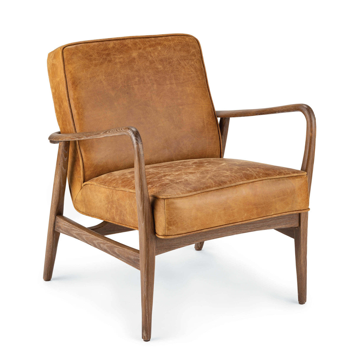 Surrey Leather Chair by Regina Andrew-Regina Andrew Design-STOCKR-RAD-32-1137BRN-Lounge Chairs-1-France and Son