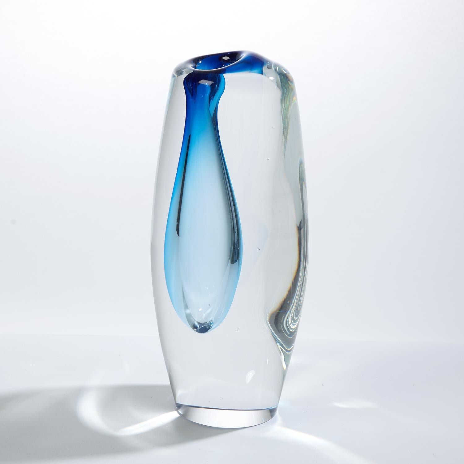 Offset Vase-Global Views-GVSA-6.60444-VasesLarge-Light Blue-5-France and Son