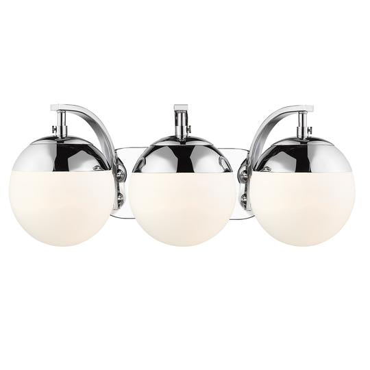 Dixon 3 Light Bath Vanity-Golden Lighting-GOLDEN-3218-BA3 CH-CH-Bathroom LightingChrome-8-France and Son