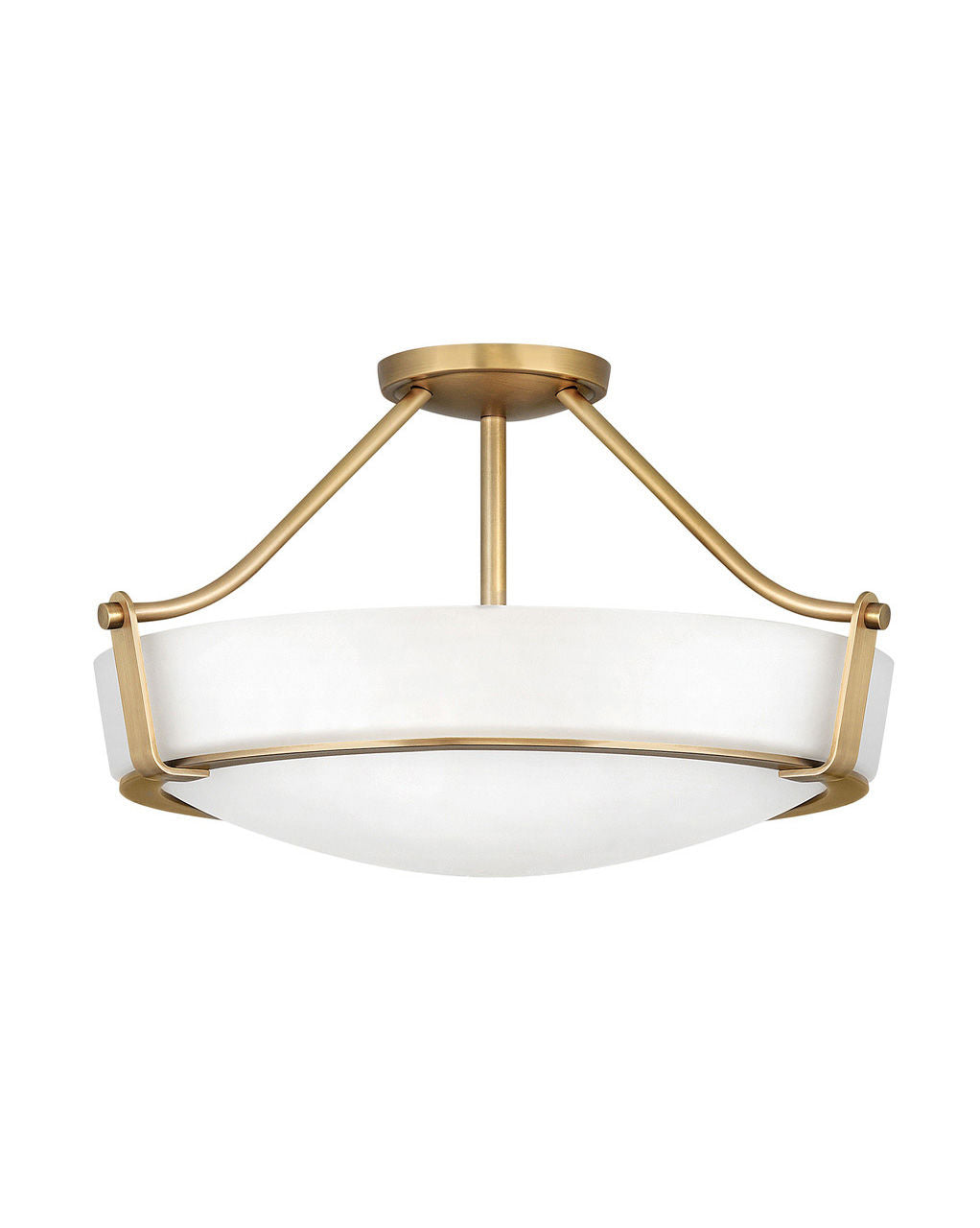 Foyer Hathaway Large Semi - Flush Mount-Hinkley Lighting-HINKLEY-3221HB-Flush MountsHeritage Brass-4-France and Son