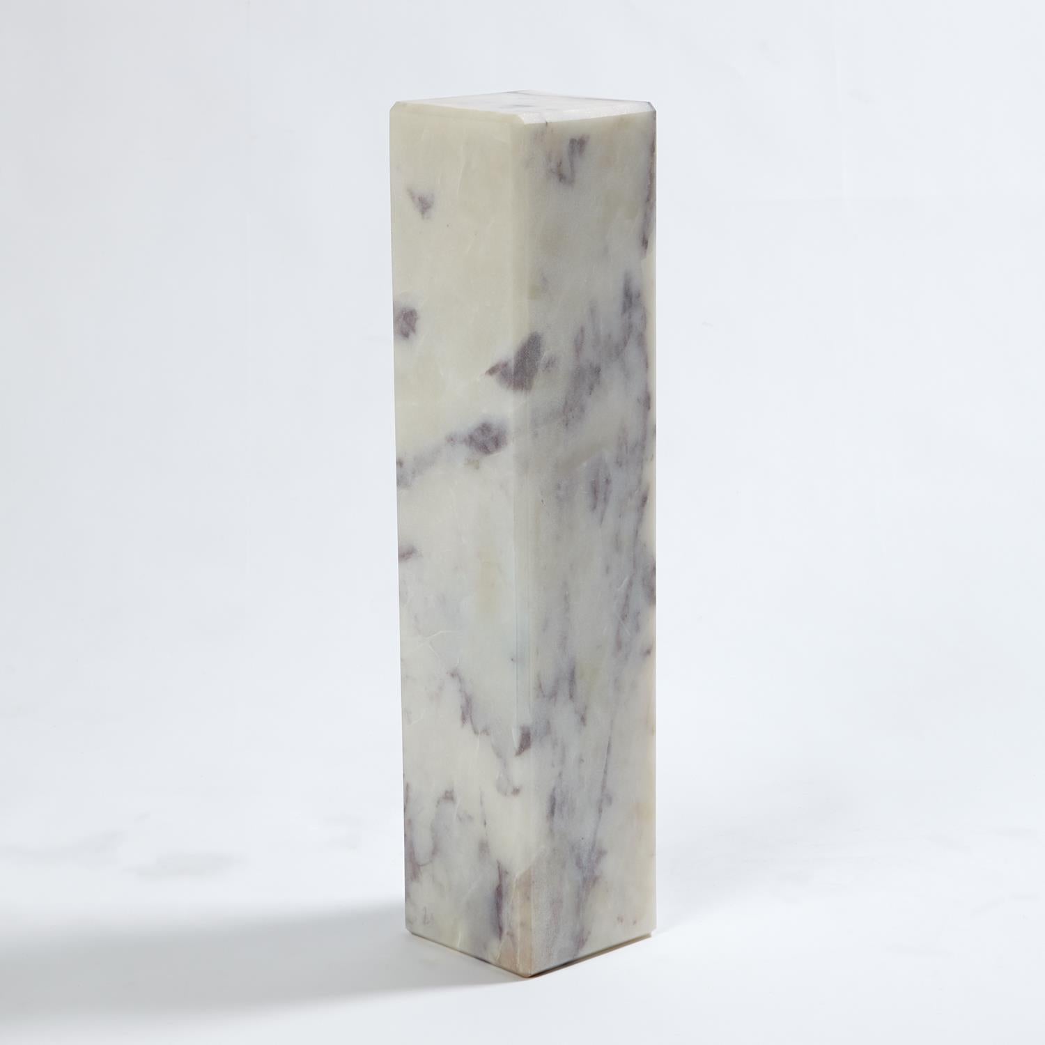 4 Marble Mini Pedestal-Global Views-GVSA-9.93242-Side Tables-1-France and Son