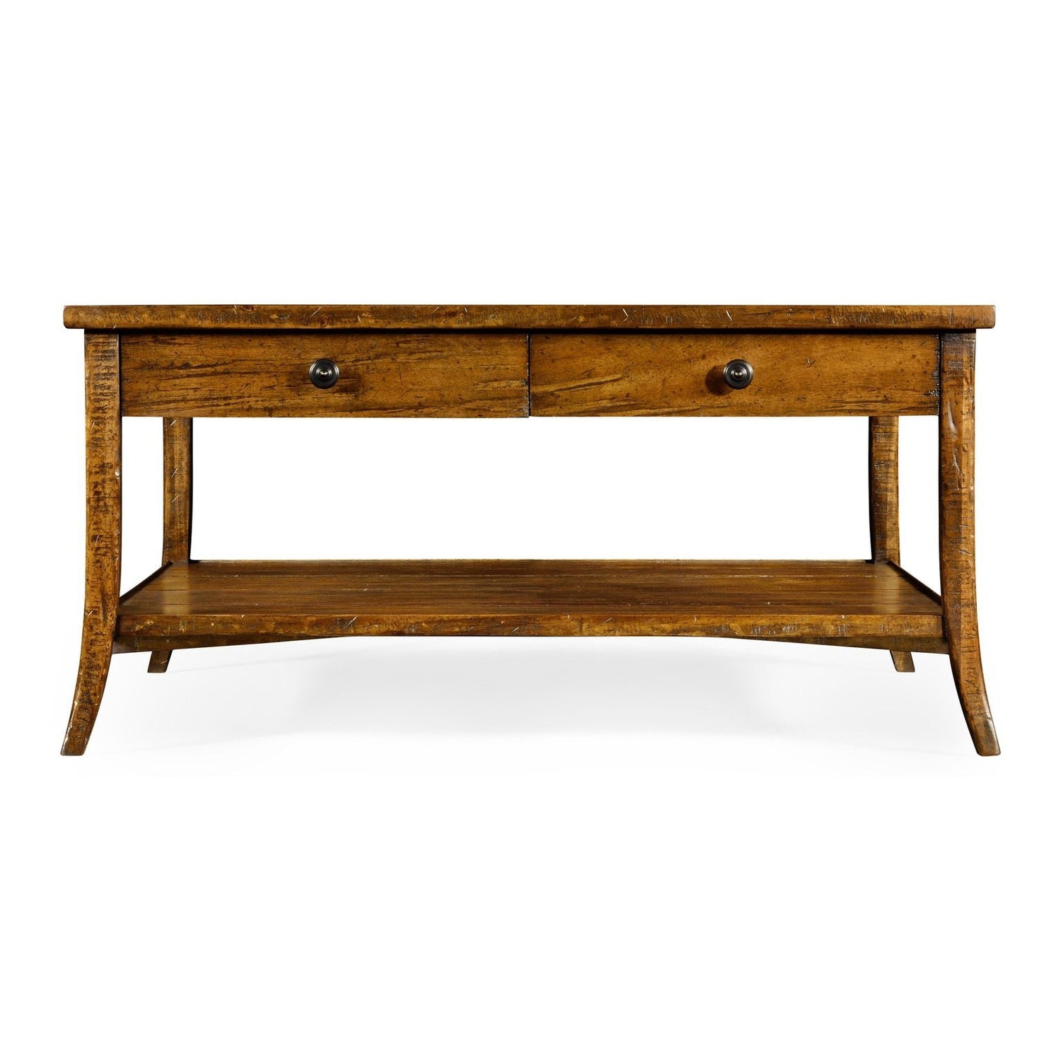 Square Coffee Table-Jonathan Charles-JCHARLES-491041-CFW-Coffee TablesCountry Walnut-2-France and Son