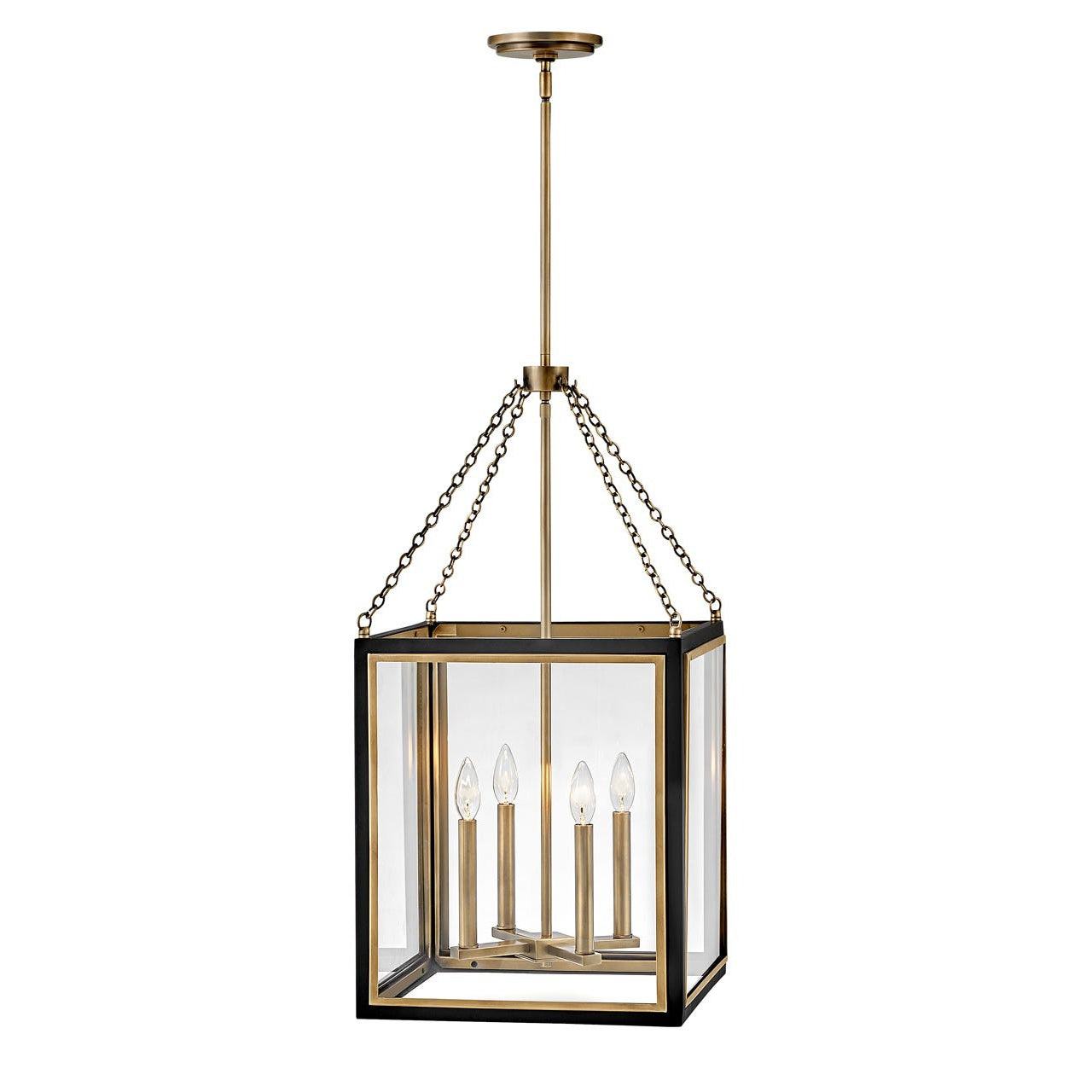 Chandelier Shaw - Large Pendant-Hinkley Lighting-HINKLEY-32984BK-Chandeliers-1-France and Son