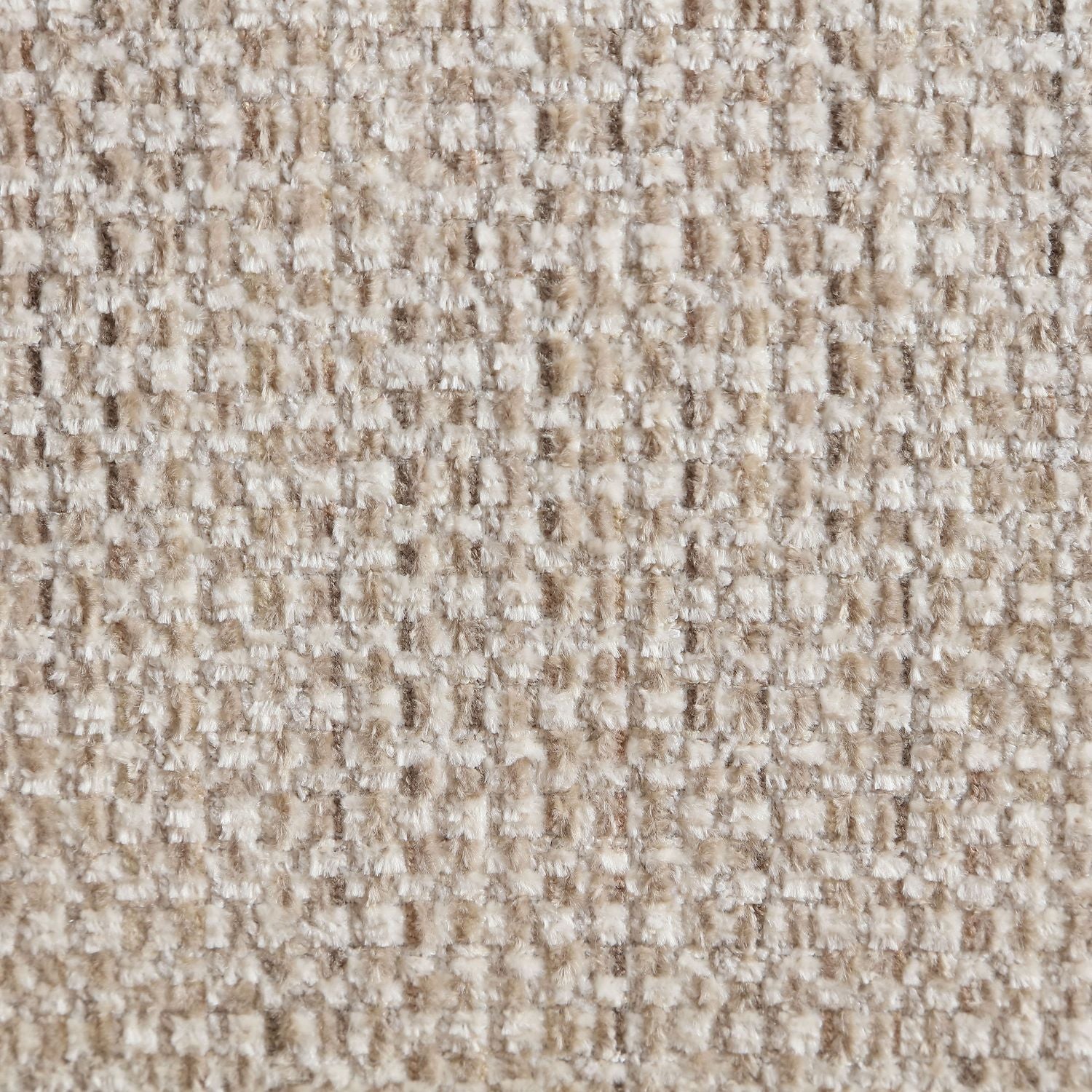 Avella Interwoven Fabric Upholstered Swivel Accent Chair — Beige / Stained Natural