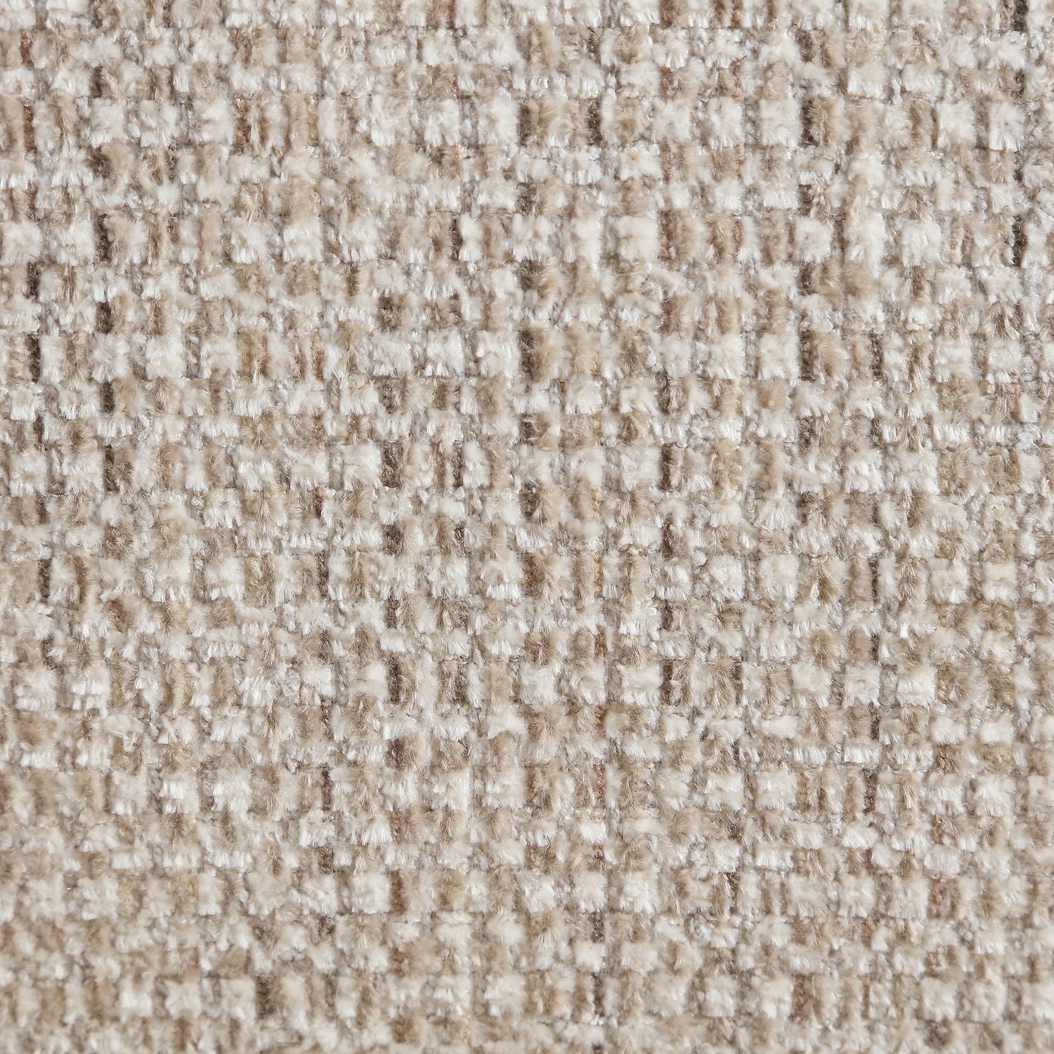 Avella Interwoven Fabric Upholstered Swivel Accent Chair — Beige / Stained Brown